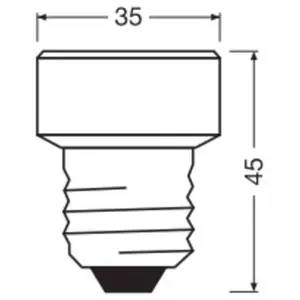 OSRAM ampoule LED Star Flat E27 3,5W 2700K anneau interchangeable. pas cher