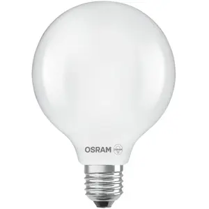 Ampoule LED globe verre dépoli -100W - E27 blanc chaud -125 mm Osram pas cher