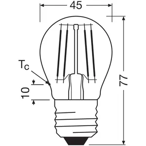 Comparateur de prix : OSRAM Ampoule LED à filament E27 1,2W 2700K 255lm