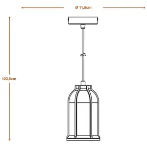 LEDVANCE Suspension Concrete Sim, béton, gris foncé