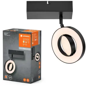 Comparateur de prix : LEDVANCE Spot mural LED Saturn CCT, interrupteur, noir
