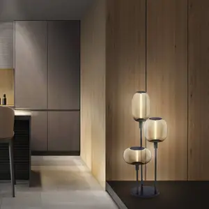 Comparateur de prix : LEDVANCE Lampe sur pied Decor Stick à 3 lampes. Hauteur 78cm, gris fon...