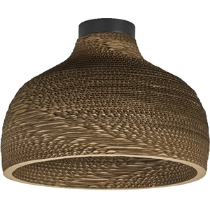 LEDVANCE Plafonnier Hat, Ø 36 cm, brun, carton ondulé pas cher