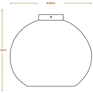 Comparateur de prix : LEDVANCE Plafonnier Ball, Ø 26 cm, brun, carton ondulé, E27