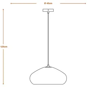 LEDVANCE Suspension Drop, Ø 40 cm, brun, carton ondulé, E27Vendu paramazon