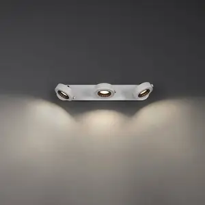 LEDVANCE Spot pour plafond LED Venus, 3.000 K, à 3 lampes, blancVendu parfnac