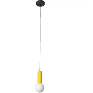 Suspension OSRAM Decor Concrete Mic, jaune, béton, G9 pas cher