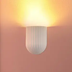 Applique murale OSRAM Decor Plaster Routes, blanche, plâtre, GU10 pas cher