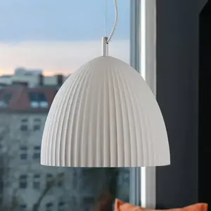 Suspension OSRAM Decor Plaster Routes Bell, blanc, plâtre, E27