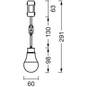 OSRAM Douille de construction LED A75 10W 840 1055 lm boîte de raccord... pas cher