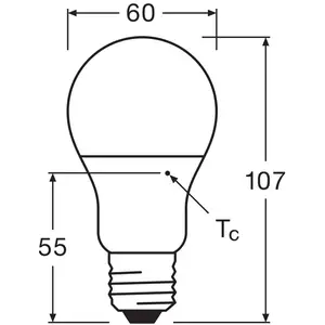 Ampoule à incandescence LED OSRAM opale E27 8W 827 pack de 6 pas cher