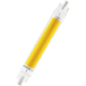 Comparateur de prix : Ampoule R7S LED crayon slim line verre - 60W - 118 mm blanc chaud Osram
