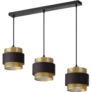 Osram Decor Hornet Pendant Linear 3XE27 Black pas cher