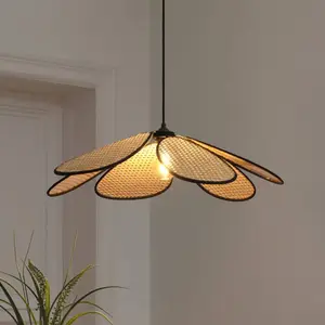 Suspension OSRAM Decor Rattan Daisy, Ø 69 cm, beige, E27 pas cher