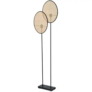 Osram Decor Rattan Dandelion Floor 2XE27 Brown pas cher