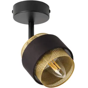 Plafonnier OSRAM Decor Spot Hornet, à 1 lampe, noir/doré pas cher