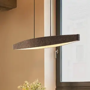 Comparateur de prix : Suspension LED OSRAM Decor Flat Felt, gris, feutre, 3 000 K