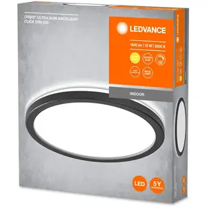 Ledvance - Plafonnier orbis ClickDim 235mm, dimmable, noirVendu paramazon
