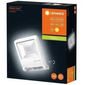 LEDVANCE Projecteur extérieur LED - 30 W - 2400 lm - IP65 - Aluminium - Blanc}