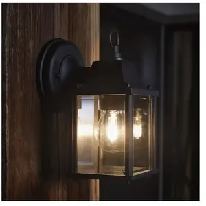 Comparateur de prix : Applique murale Endura Classic Lantern noir E27 petit modèle Ledvance
