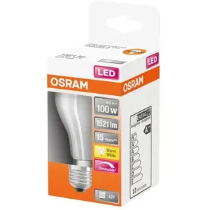 Comparateur de prix : OSRAM Ampoule LED Standard verre dépoli variable 12W=100 E27 chaud