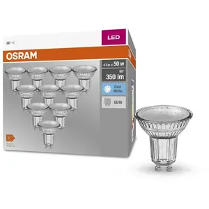 Comparateur de prix : Osram Universal Pack de 10 ampoules LED GU10, 4000 K, 4,3 W, 4058075036703,