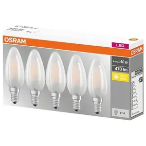 Comparateur de prix : Osram LED E14 4058075090682 4 W = 40 W blanc chaud (Ø x L) 35 mm x 100 mm 5 pc(s)