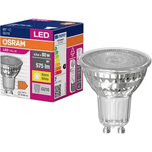 Comparateur de prix : LEDVANCE Source lumineuse LED OSRAM réflecteur GU10 6,9W 60° 830 claire