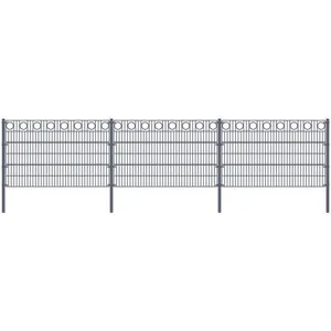 Clôture de jardin HOME DELUXE KREIS - Longueur: 10 m - Hauteur: 80 cm pas cher