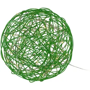 STAR TRADING Boule design LED 3D Galax Fun, Ø 30 cm, verteVendu parluminaire