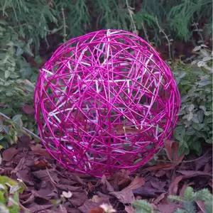 STAR TRADING Boule design LED 3D Galax Fun, Ø 30 cm, fuchsiaVendu parluminaire