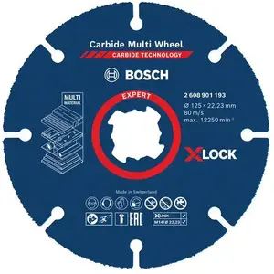 Comparateur de prix : Bosch 1 Disque à Tronçonner Expert Carbide Multi Wheel X-lock- Bosch