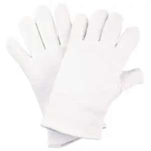 Nitras - Gant taille 9 blanc tricot en coton catégorie epi i pas cher