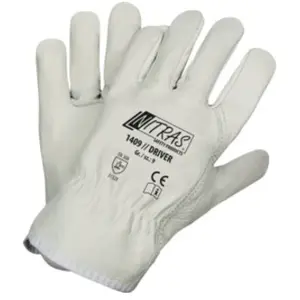 Gants Driver T. 9 gris cuir bovin plein EN 388 cat. II NITRASVendu parcdiscount
