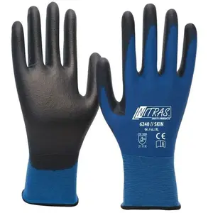 NITRAS Gant Skin taille 9 bleu/noir en 388 catégorie epi ii EN 388Vendu paramazon