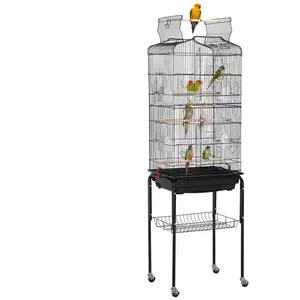 Cage Oiseaux Volière Portable Design pour Perruche Calopsitte Canari I...