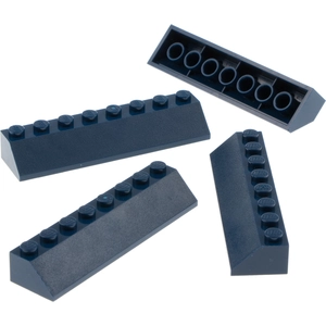 4x Lego Tuile 45° 2x8x1 bleu foncé brique inclinée 6239765 4578092 444...Vendu parkaufland