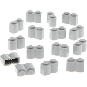 15x Lego brique de construction modifiée 1x2x1 nouveau-gris clair pali...Vendu parkaufland