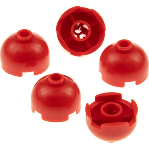 5x Lego brique ronde 2x2x1 rouge dôme capuchon avec support d'axe 4216...