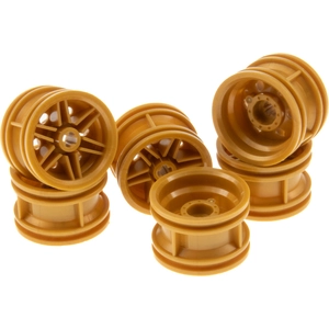 6x Lego Technic Jante 30.4x20 perle or Roue voiture véhicule 4648531 5... pas cher