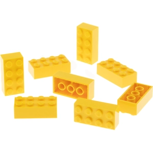 8x Lego brique de construction 2x4x1 jaune train de base Star Wars 803...Vendu parkaufland