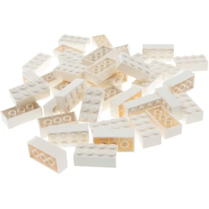 40x Lego brique de construction 2x4x1 blanc brique de base train 4511 ... pas cher