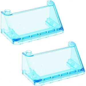 2x Lego pare-vent vitre 3x6x2 transparent bleu clair avant fenêtre 444...Vendu parkaufland