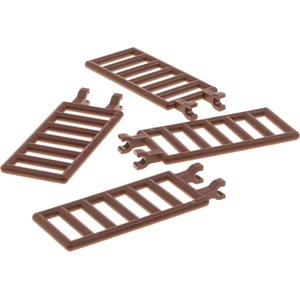 4x Lego Clôture 7x3 rouge marron 2 clips Échelle Grille Portillon Star...Vendu parkaufland
