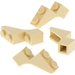 4x Lego pierre d'arc 1x3x2 beige pont château porte Star Wars set 7533...Vendu parkaufland