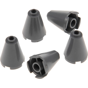 5x Lego pierre cône 2x2x2 nouveau-gris foncé noppe trou ouvert 14918 6...
