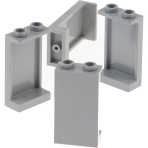 4x Lego Fenêtres Panneaux 1x2x3 nouveau-gris clair Supports latéraux 4...