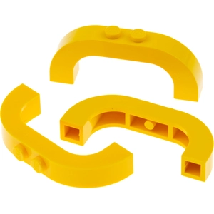 3x Lego pierre d'arc 1x6x2 jaune en haut courbé pont set 43179 60096 6...Vendu parkaufland