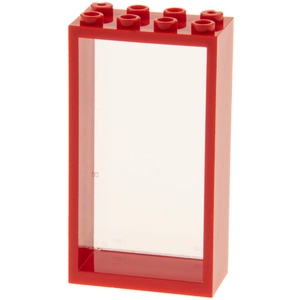 1x Lego cadre de porte 2x4x6 rouge vitre transparent blanc panneau de ...Vendu parkaufland