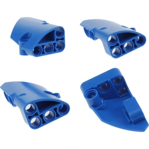 4x Lego Technic Panneaux d'habillage 1/2 bleu petit court côté A/B 870... pas cher